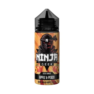 Apple and Peach Geek Range E-liquid 100 ML Shortfill By Ninja Geek