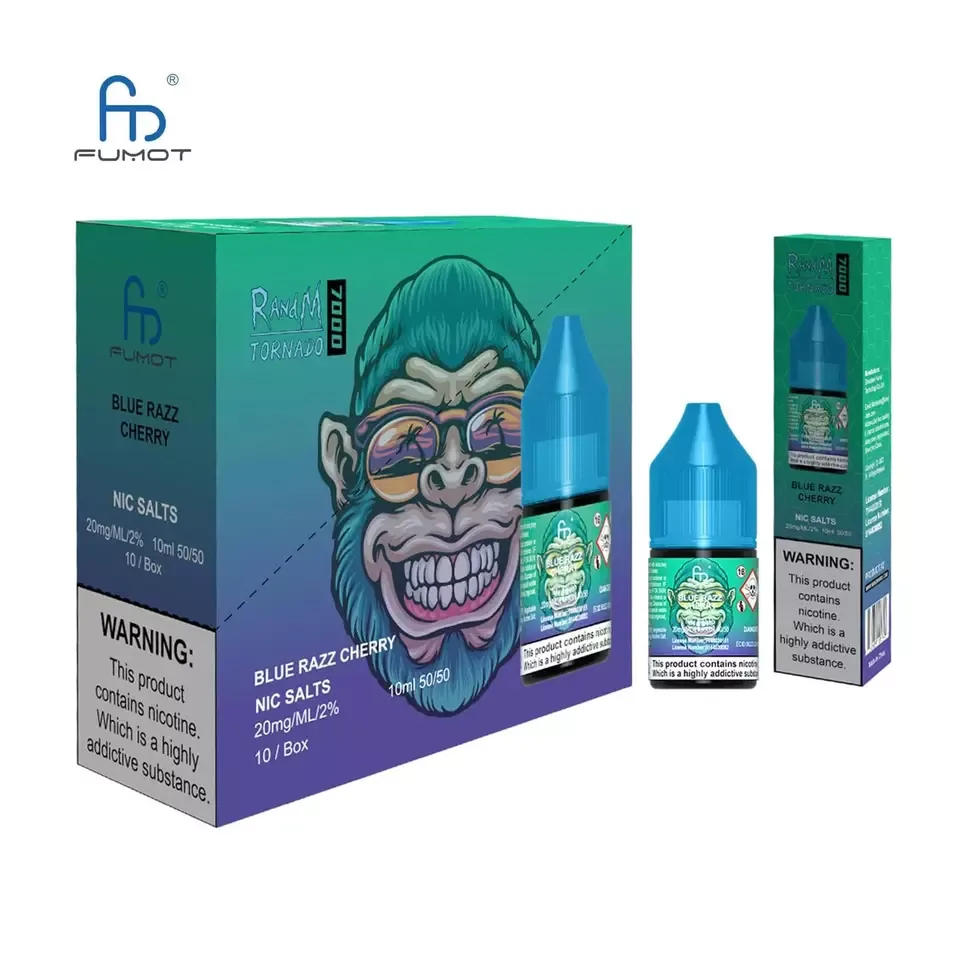 Blue Razz Cherry R&M Nic Salt E Liquid 10ml - 10mg/20mg