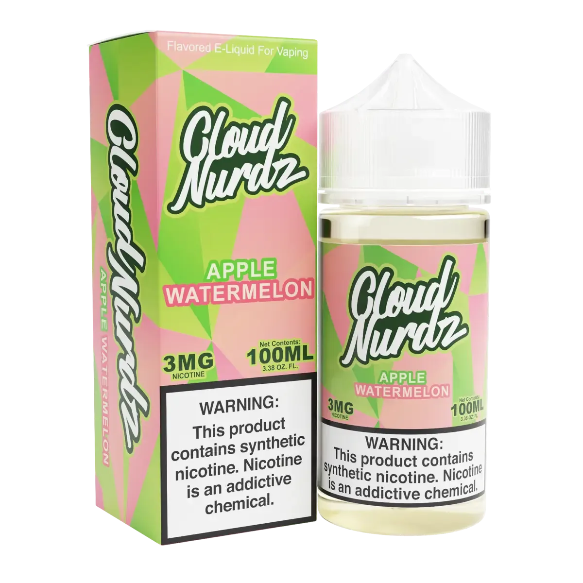 Cloud Nurdz – Apple Watermelon – 100ML E-Liquid