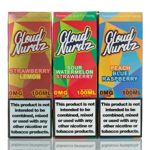 Cloud Nurdz E-Liquid – No Nicotine Vape Juice – 100ml