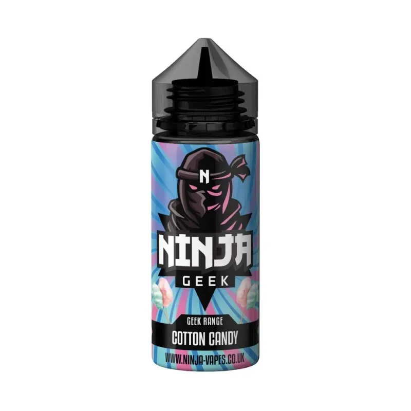 Cotton Candy Geek Range E-liquid 100 ML Shortfill By Ninja Geek