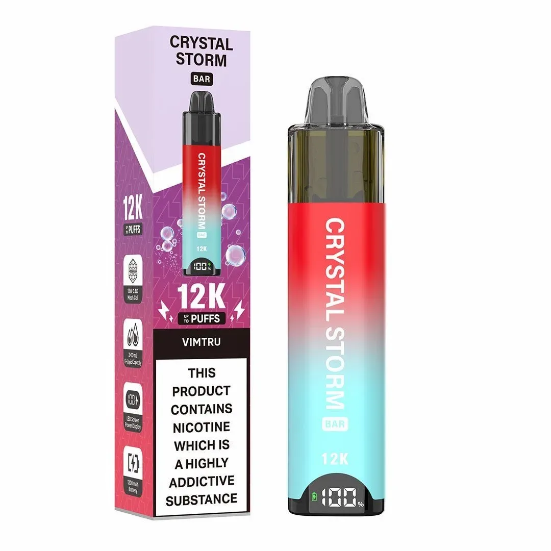 Crystal Storm Bar 12k VAPE (PACK OF 10)