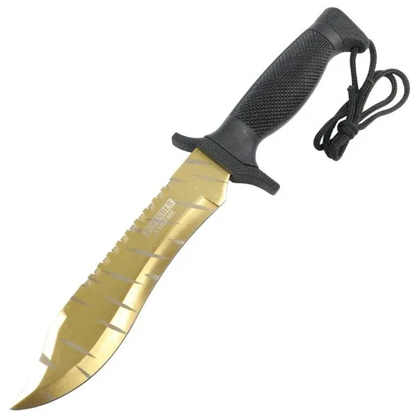Defender-Xtreme - 12″ Gold Tiger Tactical Bowie Knife