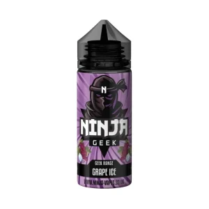 Grape Ice Geek Range E-liquid 100 ML Shortfill By Ninja Geek