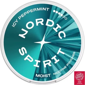 Icy peppermint Max Nordic Spirit nicotine pouches 20 pack