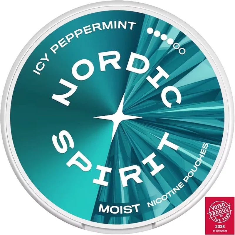 Icy peppermint Max Nordic Spirit nicotine pouches 20 pack