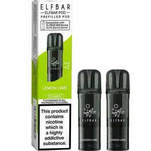 Lemon lime Elf Bar 600 pods 2 pack