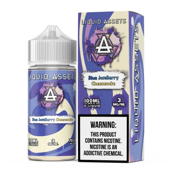 Liquid Assets_E-Liquid 100mL_Blue Jamberry Cheesecake_-