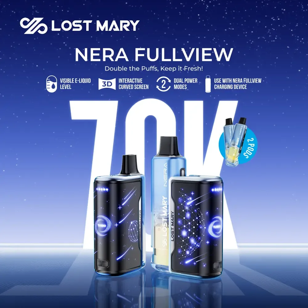 Lost Mary NERA FULLVIEW 70K Disposable KIT – 70,000 Puffs
