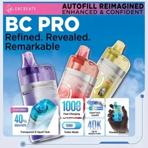 Made in Indonesia | EBCREATE BC PRO 40K Puff Disposable Device – 40,000 Puffs