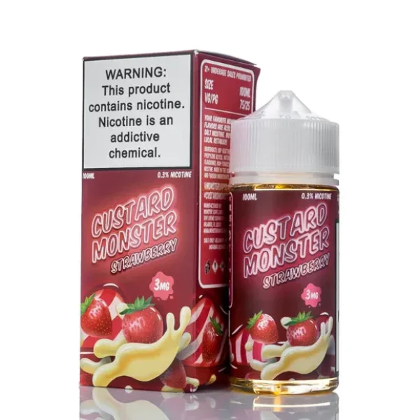 Monster Vape Labs_Custard Monster TFN_100mL_Strawberry Custard –
