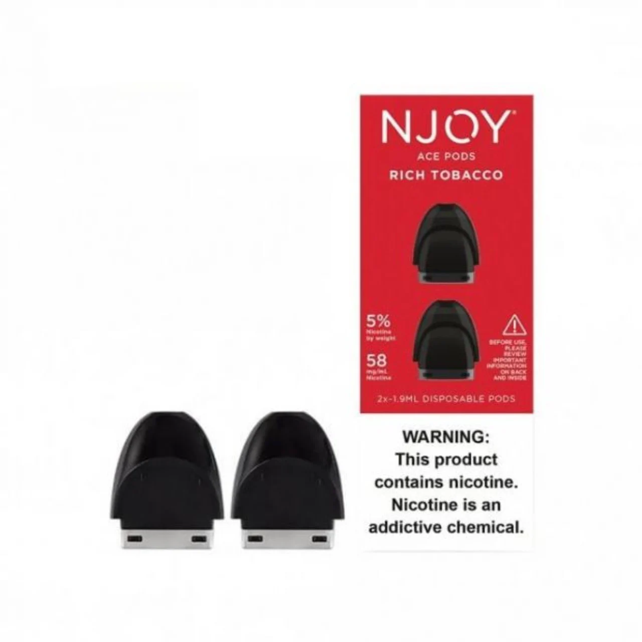 Njoy Ace Prefilled Replacement Pod 1.9ML – 2PK - Image 2