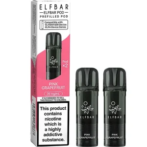 Pink grapefruit Elf Bar 600 pods 2 pack