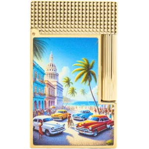 S.T. Dupont Ligne 2 Cuba Lacquered Lighter – Beach