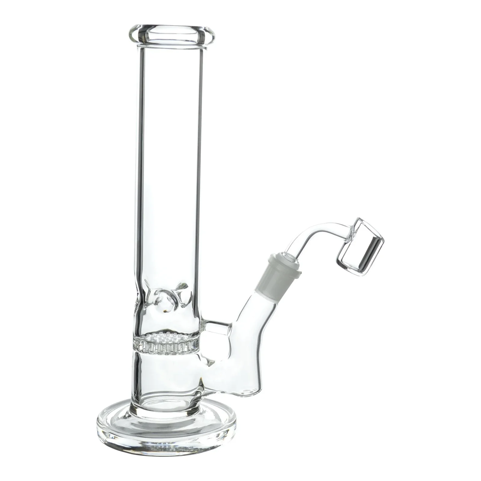 Single Honeycomb Straight Tube Dab Rig - 9in