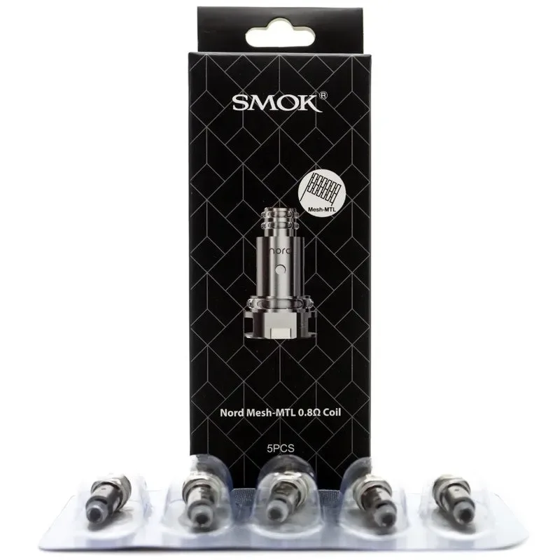 Smok 0.8Ω DC MTL Nord Coils – 5ct