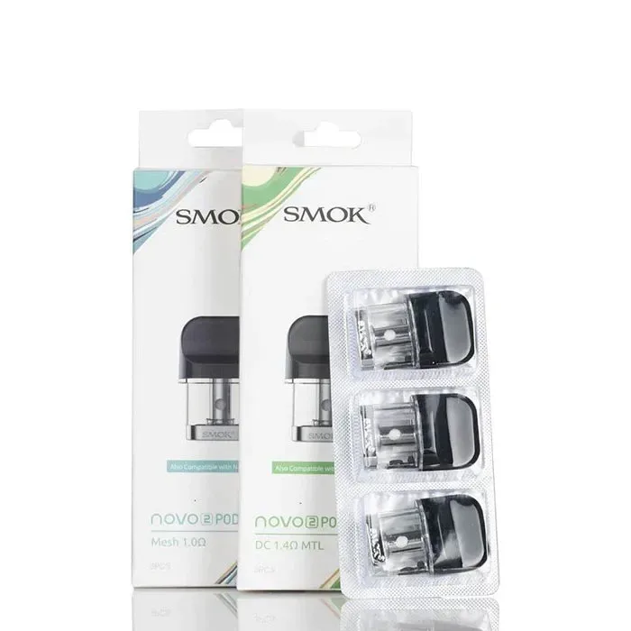 Smok Novo 2 0.9Ω Mesh (Clear Pod) Replacement Pod – 3ct