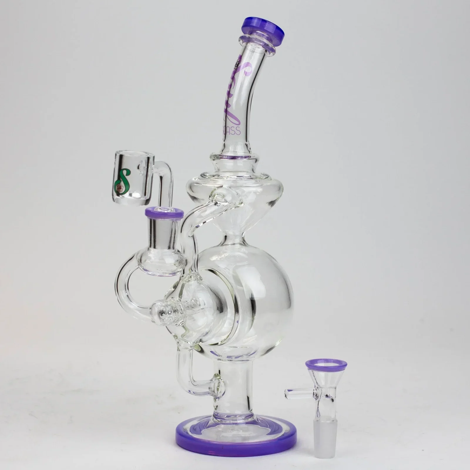 Soul Glass - 9" 2-in-1 Recycler Rig