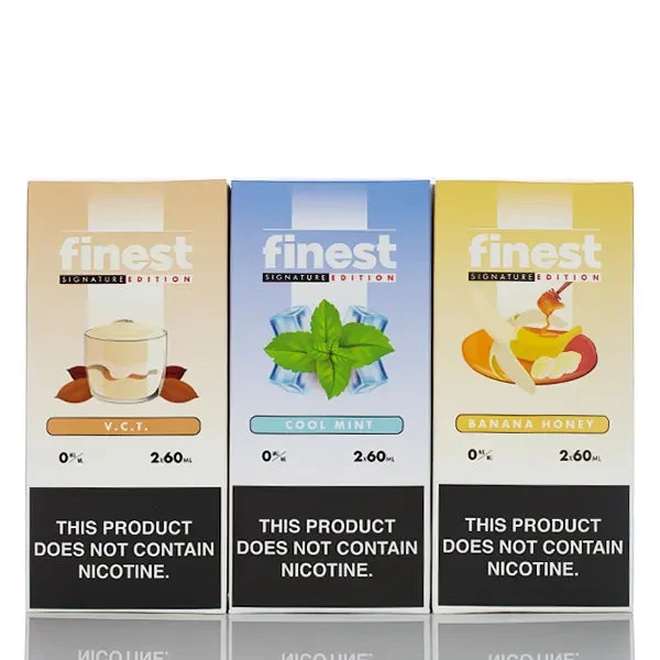 The Finest E-Liquid Signature Edition – No Nicotine Vape Juice – 120ml (DISCONTINUED)
