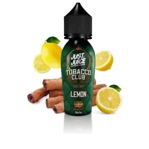 TOBACCO CLUB (LEMON) 50ML E LIQUID JUST JUICE PGVG 30/70