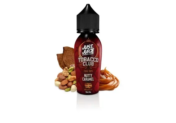 TOBACCO CLUB (NUTTY CARAMEL) 50ML E LIQUID JUST JUICE PGVG 30/70