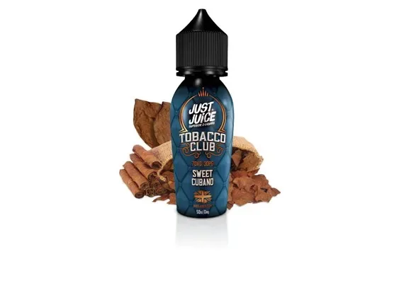 TOBACCO CLUB (SWEET CUBANO) 50ML E LIQUID JUST JUICE PGVG 30/70