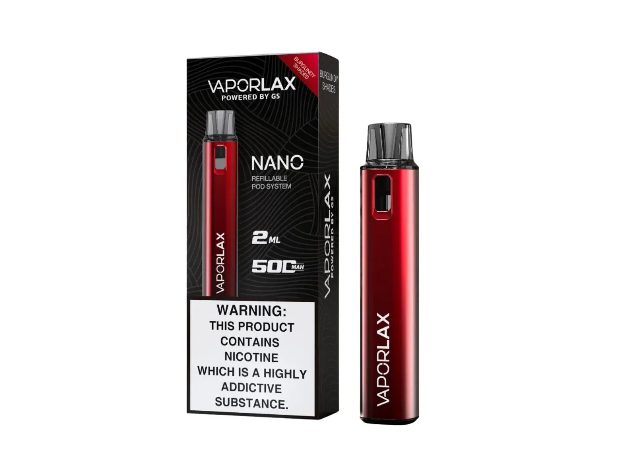 Vaporlax Nano Refillable Pod System Vape Kit - Image 2