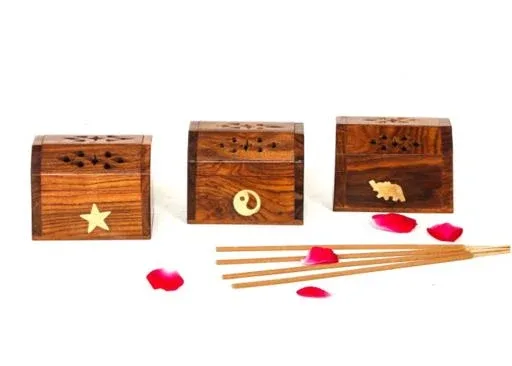 ZenN - Star, Yin Yang, Elephant Incense Cone Box