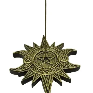 ZenN - Triple Moon Within Star Incense Burner