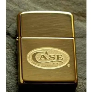 Zippo Lighter - Case Brass Double Lustre High Polish Brass